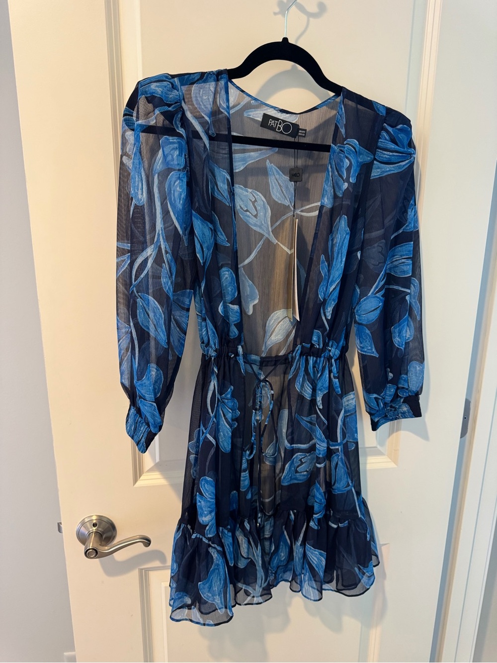 NWT! PATBO Indigo Nightflower Robe | Size XS